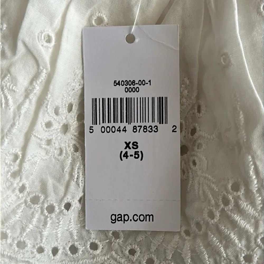 GAP Kids | Ivory | EYELET RUFFLE TOP